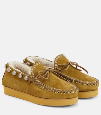 Mocasines Forley de ante con borrego | Isabel Marant