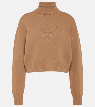 Jersey de cuello alto de lana y cachemir | Prada