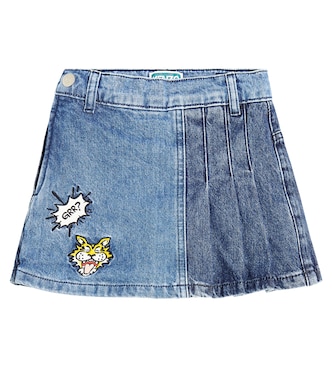 Shorts de denim con bordados | Kenzo Kids