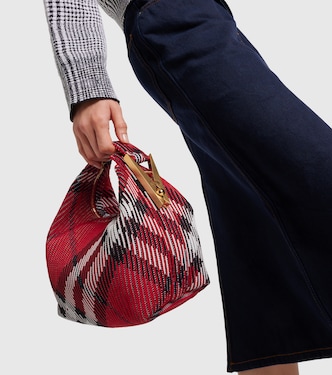 Tote Peg Small aus Jacquard | Burberry