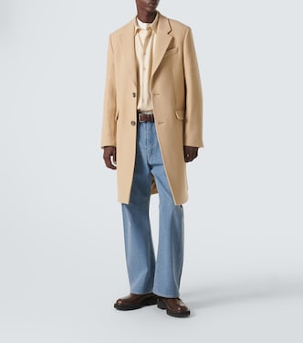 Single-breasted wool coat | Ami Paris
