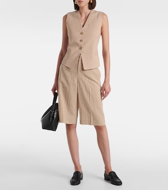 Linen-blend vest | Vince