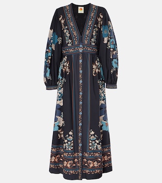 Abito midi Blossom Tapestry in cotone | Farm Rio