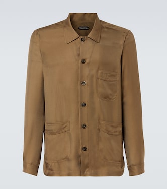 Hemdjacke aus Seiden-Twill | Tom Ford