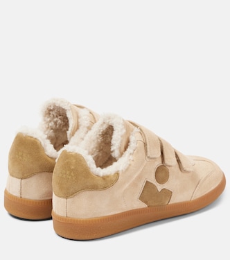 Sneakers Beth in pelle con shearling | Isabel Marant