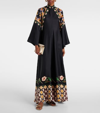 Abito lungo Magnifico in twill di seta | La DoubleJ