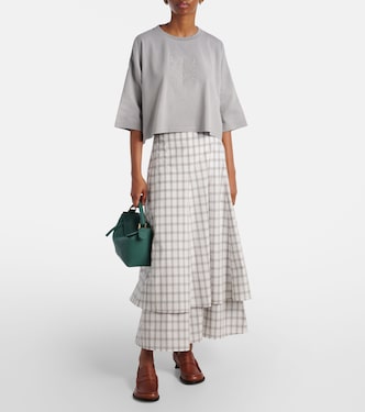 Cropped-Top aus Baumwoll-Jersey | Loewe