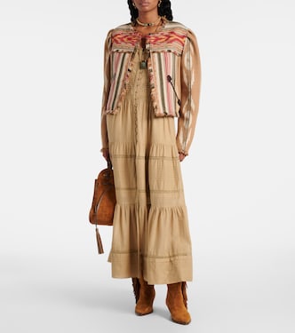 Abito lungo Divine in cotone con pizzo | Marant Etoile