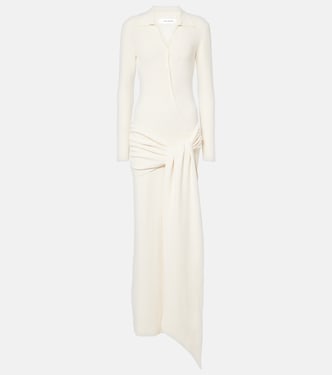 Saros draped cotton-blend maxi dress | Aya Muse