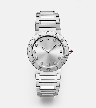 Orologio Bvlgari Bvlgari Lady 33mm in acciaio inossidabile con diamanti e rubellite | Bvlgari
