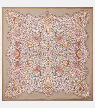 Paisley silk twill scarf | Chloé