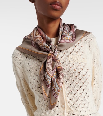 Paisley silk twill scarf | Chloé