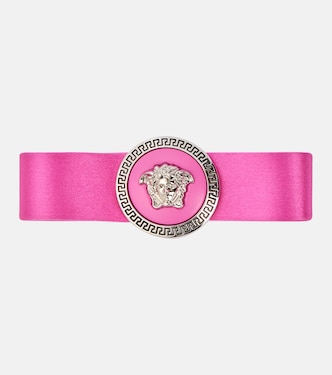Biggie Medusa satin hair clip | Versace