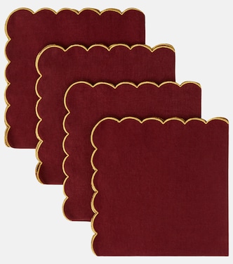 Set de 4 serviettes de table en lin | Once Milano