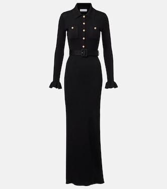 Maxikleid aus Rippstrick | Self-Portrait