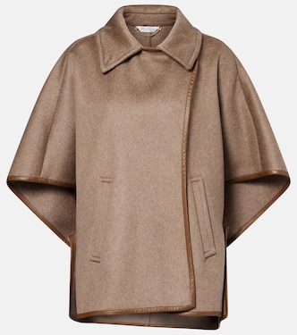 Cape Corsaro en cachemire et cuir | Max Mara