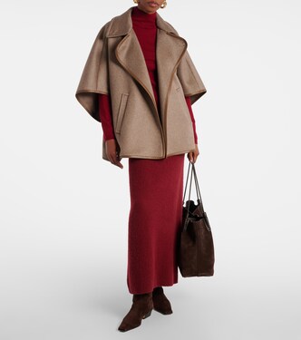 Cape Corsaro en cachemire et cuir | Max Mara