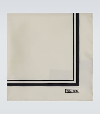 Bedrucktes Einstecktuch aus Seiden-Twill | Tom Ford