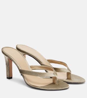 Sacha velvet thong sandals  | The Row