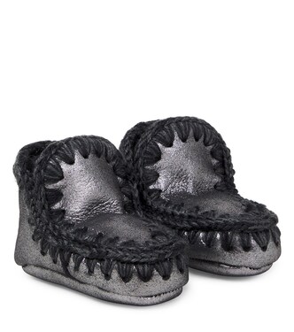 Baby shearling-lined suede boots | Mou Kids
