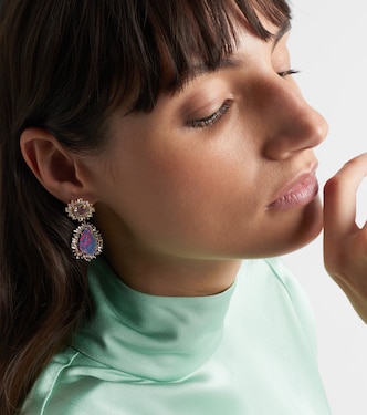 Boucles d’oreilles One Of A Kind en or rose 18 ct, opale, morganites et diamants | Suzanne Kalan