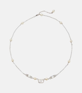 Ovalette Swarovski®-embellished necklace | Valentino