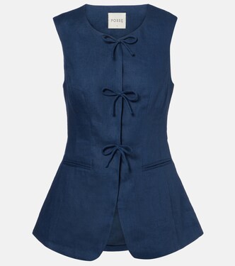 Sabine linen vest | Posse