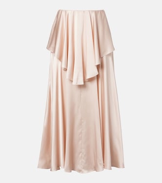 Ruffled silk skirt | Chloé