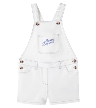 Laga logo cotton overalls | Bonpoint