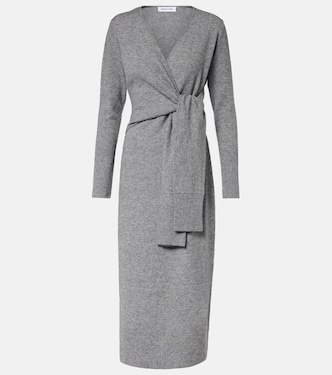 Salomez wool and cashmere wrap midi dress | Veronica Beard