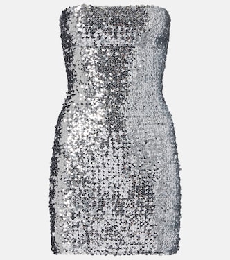 Sequined strapless minidress | Gucci