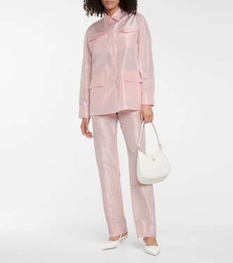 Pantaloni in taffetà di seta | Prada