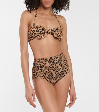Top bikini Bree a stampa leopardata | Karla Colletto