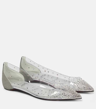 Ballerine Degrastrass con cristalli | Christian Louboutin