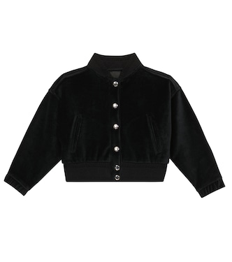 Cardigan en velours de coton mélangé | Givenchy Kids
