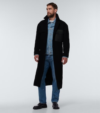 Mantel aus Wolle mit Leder | Valentino