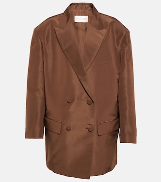Blazer doppiopetto in seta | Valentino