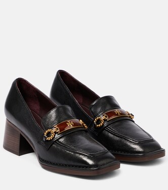 Perrine embellished leather loafer pumps | Tory Burch