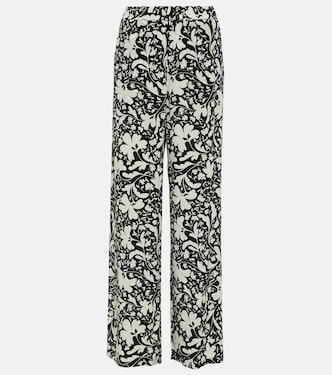 Pantalon ample imprimé en soie | Stella McCartney