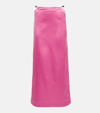 Satin maxi skirt | Ganni