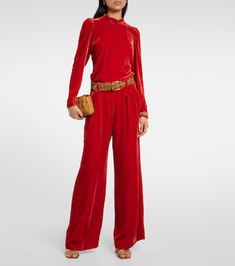 Weite Hose Veronica aus Samt | Ulla Johnson