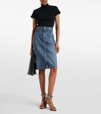 Denim pencil skirt | Alaïa