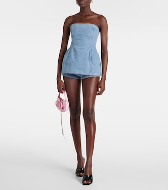 Strapless denim corset | Magda Butrym
