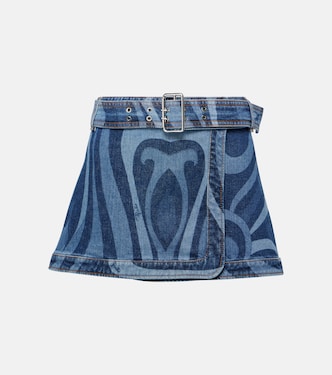 Wickelrock Marmo aus Denim | Pucci