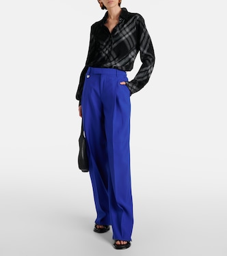 Weite Hose aus Schurwolle | Burberry