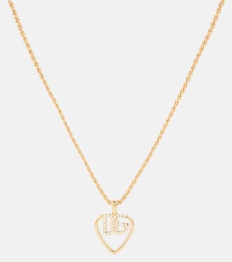 Collana DG bagnata in oro con cristalli | Dolce&Gabbana