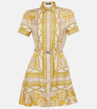 Hemdblusenkleid Barocco aus Seiden-Twill | Versace