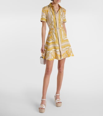 Hemdblusenkleid Barocco aus Seiden-Twill | Versace
