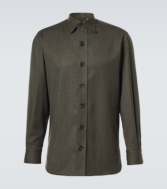 Hemdjacke aus Schurwolle | Rubinacci