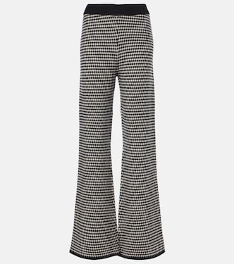 High-rise wool and cashmere straight pants | Jardin des Orangers